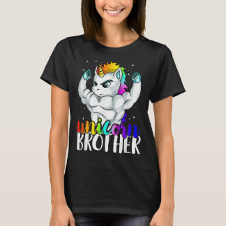 Unicorn Brother Sister to Big Bro Brothercorn Chri Tシャツ