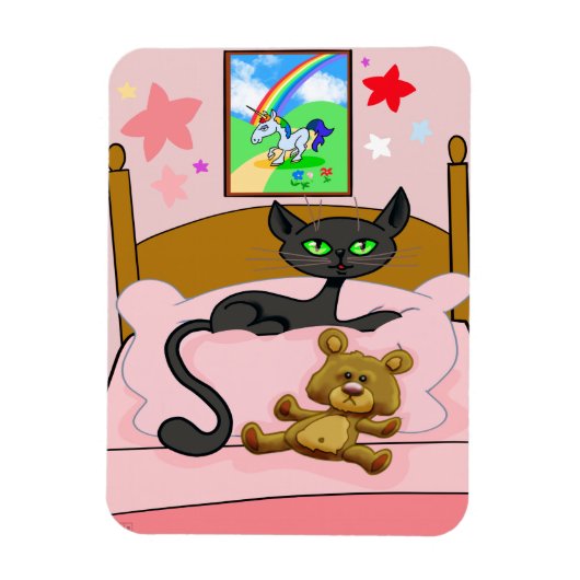 Unicorn、Cat、Teddy Bear Magnet マグネット (縦)