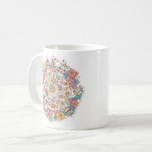 Unicorn Children'sパーティー コーヒーマグカップ (正面左)
