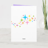 Unicorn Christmas Your Family Photo シーズンカード (裏面)