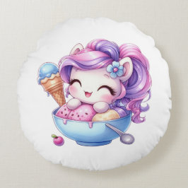 unicorn circle cushion ラウンドクッション