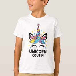 Unicorn Cousin Boy Kids Birthday T-Shirt Tシャツ