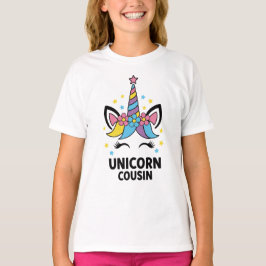 Unicorn Cousin Girl Kids Birthday T-Shirt Tシャツ