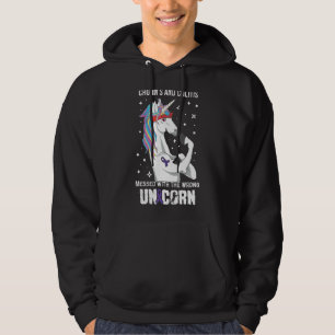 Unicorn Crohnsと大腸炎の認識度のサポート パーカ