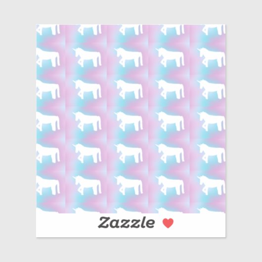 Unicorn, Cute Preppy sticker シール (シート)