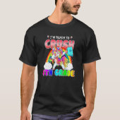 Unicorn Dabbing私は4年生バックを押し潰す準備ができている Tシャツ (正面)