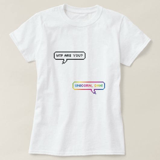 Unicorn, Dah! Tシャツ (デザイン正面)
