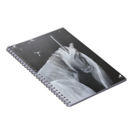 Unicorn & Dandelion spiral photo notebook ノートブック