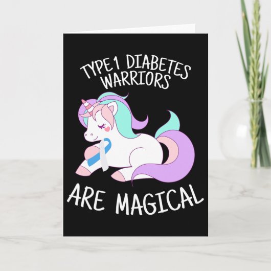 Unicorn Diabetes Warrior Gift カード (正面)