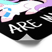 Unicorn Diabetes Warrior Gift  ポスター (角)