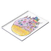 Unicorn Dounut With Sprinkles Kid Artistスケッチ ノートブック (左側)