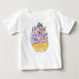 Unicorn Dounut With Sprinkles Kid Artistスケッチ ベビーTシャツ