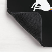 Unicorn Dragging Rainbows Funny Adult S マウスパッド (コーナー)