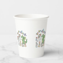 > Unicorn & Dragon Birthday Paper Cup for Kids 紙コップ