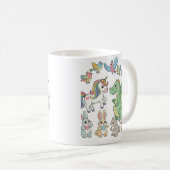 Unicorn & Dragon Kids Mug コーヒーマグカップ (正面右)