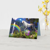 Unicorn Dream Greeting Card By Dreamflame 5D カード (黄色い花)