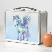 Unicorn Dreams:学校に戻るメタルランチボックス メタルランチボックス (インサイチュ)