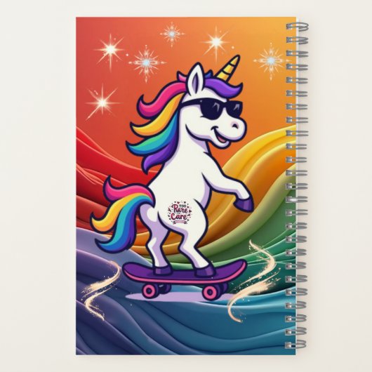 Unicorn Dreams Spiral Notebook ノートブック (裏面)