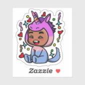 Unicorn Dress-up sticker シール (シート)