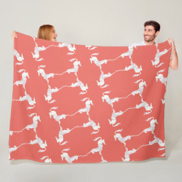 Unicorn – Einhorn – Unicorns – Einhörner フリースブランケット