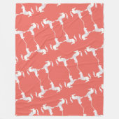 Unicorn – Einhorn – Unicorns – Einhörner フリースブランケット (正面)