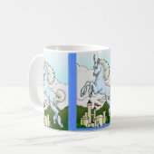 Unicorn & Fairy Castle Kid's Drink Mug コーヒーマグカップ (正面左)