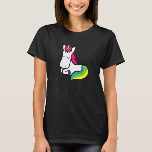 Unicorn Favorite Sleep  Unicorn Pajama Tシャツ (正面)