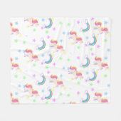 Unicorn Fleece Blanket フリースブランケット (正面(横))
