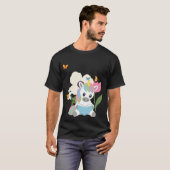 Unicorn Flowers Kids Fairytale Reading Tシャツ (正面フル)
