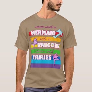 Unicorn for Girls人魚 Tシャツ