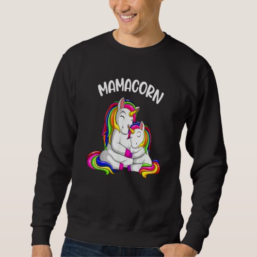 unicorn for unicorn enthusiasts mamacorn スウェットシャツ (正面)