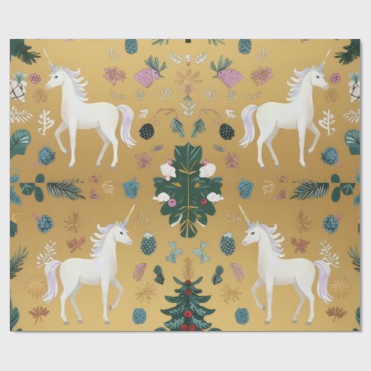 Unicorn Forest Wrapping Paper ラッピングペーパー (フラット)
