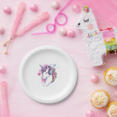 Unicorn Gamer Girl (1) ペーパープレート (パーティー)