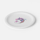 Unicorn Gamer Girl (1) ペーパープレート (アングル)