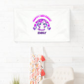 Unicorn Girls Birthday  Party Banner | Editable 横断幕 (インサイチュ)