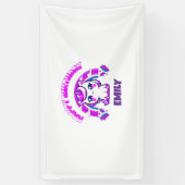 Unicorn Girls Birthday  Party Banner | Editable 横断幕 (縦)