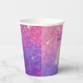 Unicorn Glitter Girls Birthday 紙コップ (右)