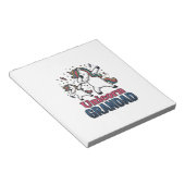 Unicorn Grandad Vintage Engraving Shirt Design_1 ノートパッド (アングル)