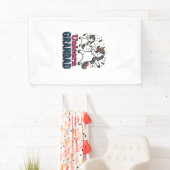 Unicorn Grandad Vintage Engraving Shirt Design_1 横断幕 (インサイチュ)