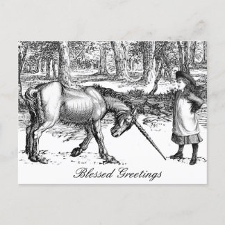 Unicorn Greeting Postcard ポストカード