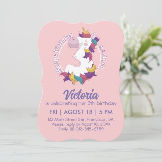 Unicorn Happy Birthday Number Three (スタンド正面)