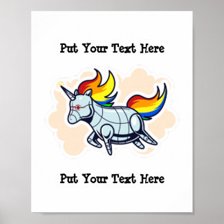 Unicorn Head clipart | Iron Unicorn Clipart ポスター