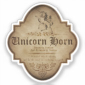 Unicorn Horn Apothecary DC シール (正面)
