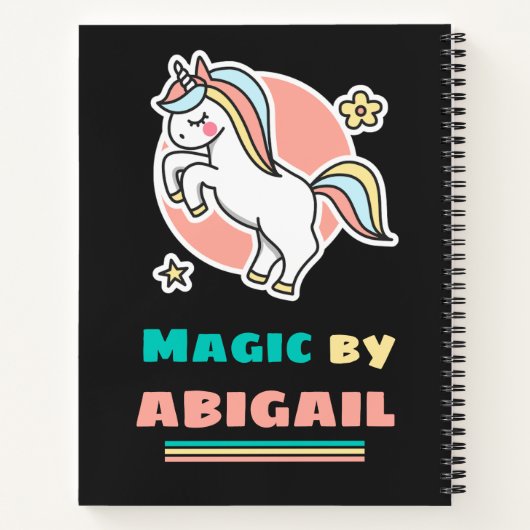 Unicorn - I Do Magic - Magic by You ノートブック (裏面)