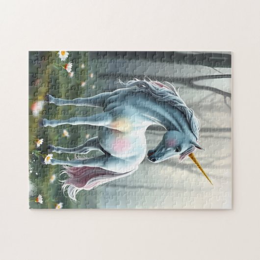 Unicorn In Forest ジグソーパズル (横)