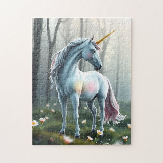 Unicorn In Forest ジグソーパズル (縦)