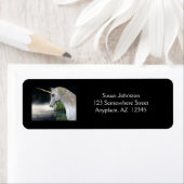 Unicorn In Mistファンタジーアドレス ラベル (インサイチュ)