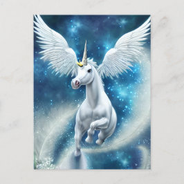 Unicorn in the air ポストカード