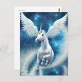 Unicorn in the air ポストカード (正面/裏面)