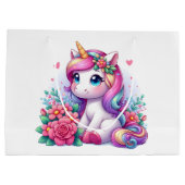 Unicorn In The Garden  ラージペーパーバッグ (裏面)